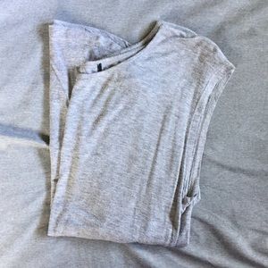 Women's Grey Cut Out Top